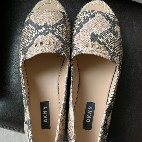 Dkny Shoes - Dkny Peep Toe Espadrille Snake Print Sandal